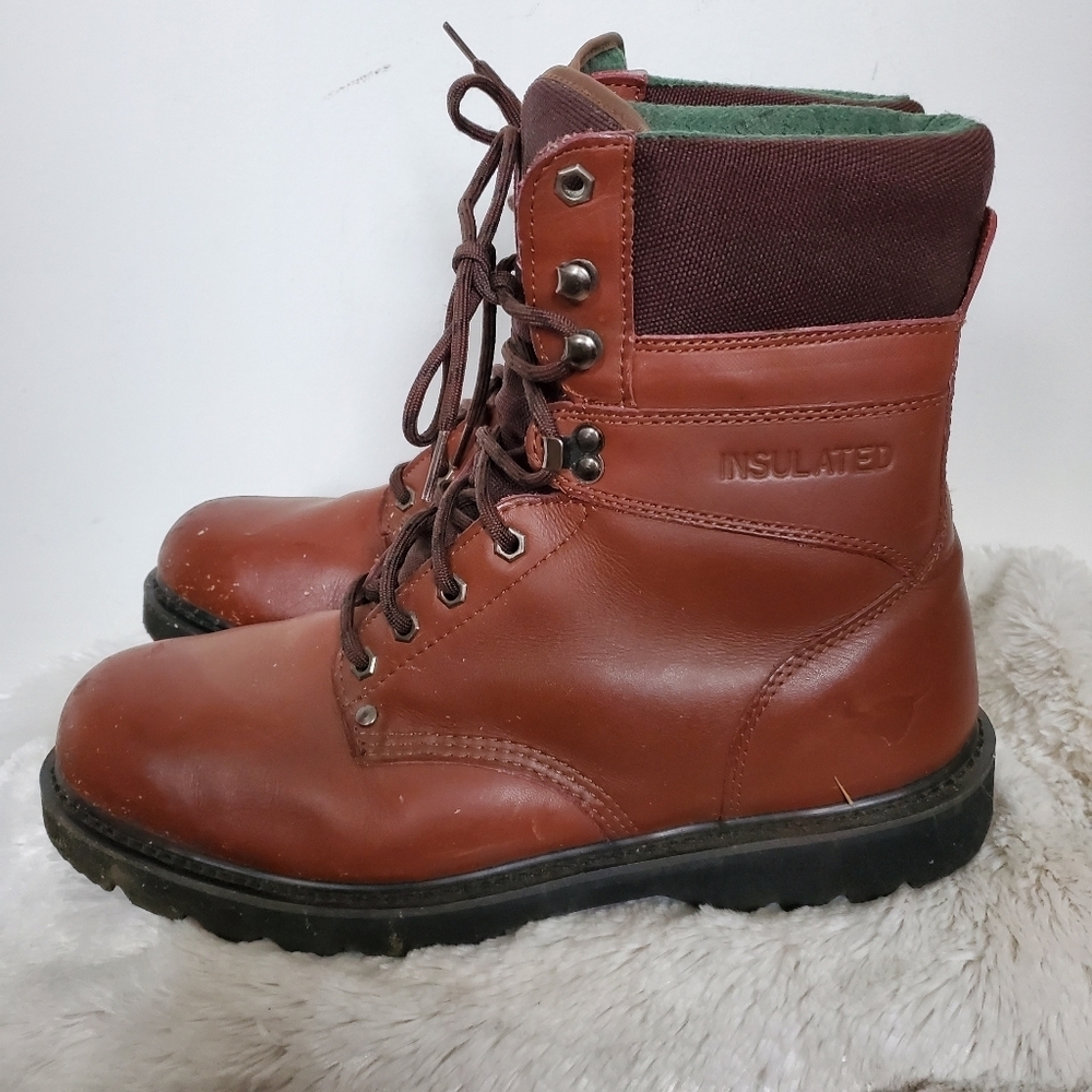 Mens Texas Steer Leather Thinsulate Work Boots 13